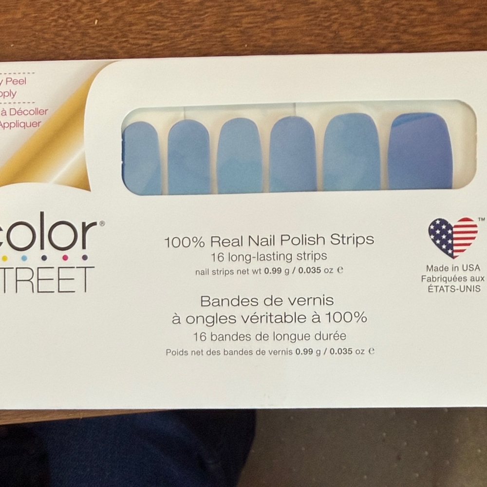 Color Street Sky Blue Nail Strips